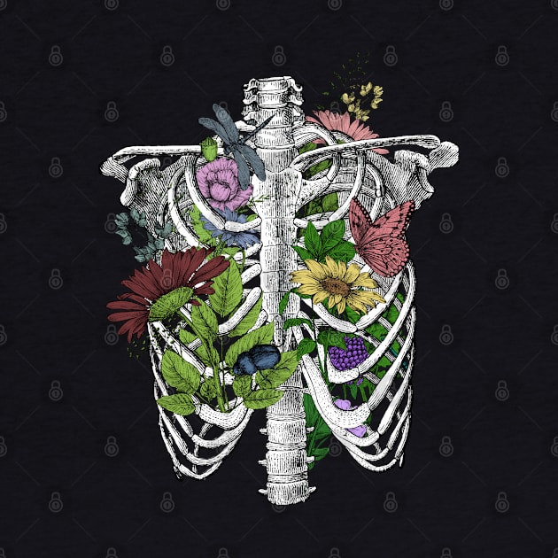 Floral ribcage by Dr.Bear